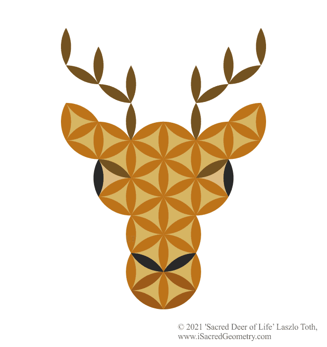 i sacred geometry sacred deer of life gr art design laszlo toth