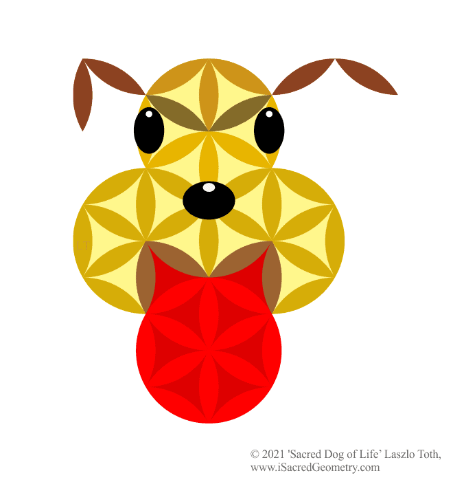 i sacred geometry sacred dog of life tongue art design laszlo toth