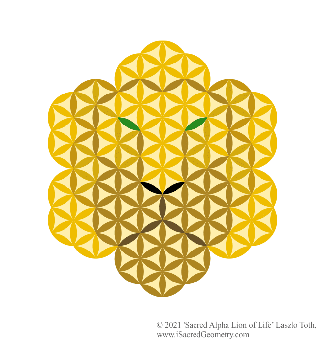i sacred geometry sacred lion of life lmlb art design laszlo toth