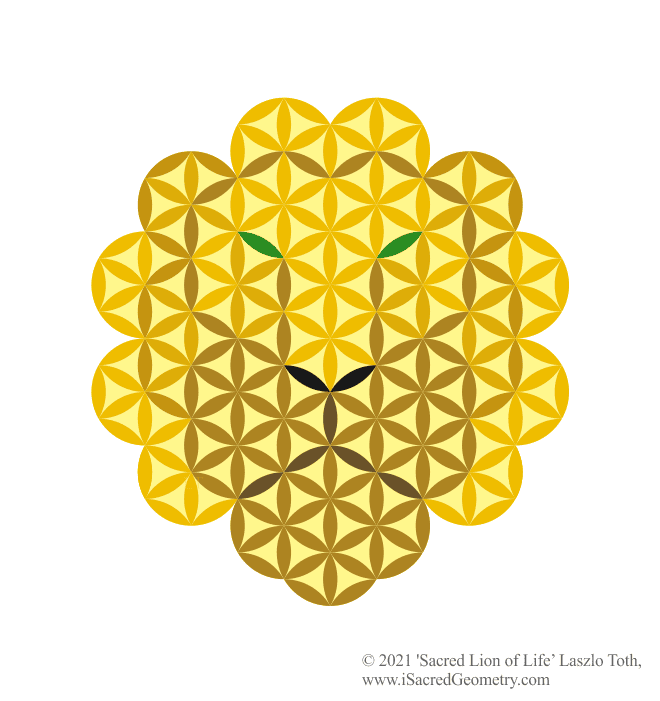 i sacred geometry sacred lion of life smlb art design laszlo toth