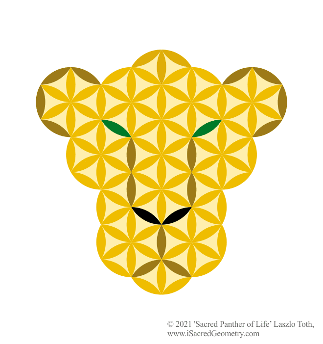 i sacred geometry sacred panther of life art design laszlo toth