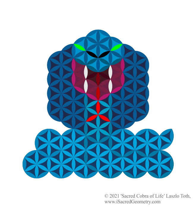 i sacred geometry sacred snake cobra of life art design laszlo toth